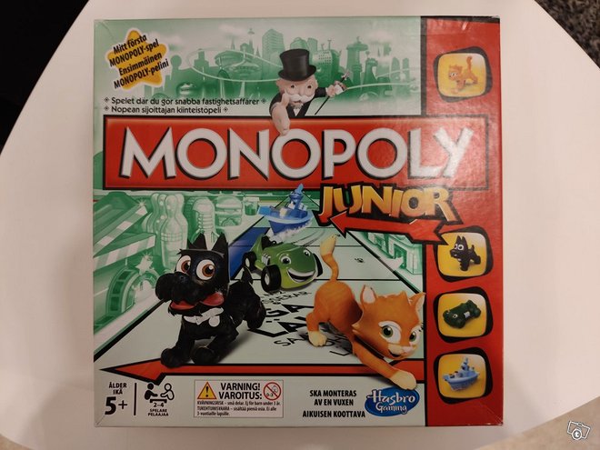 Monopoly junior, Pelit ja muut harrastukse...