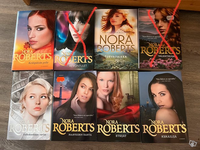 Nora Roberts kirjoja. 2-5/kpl, ...