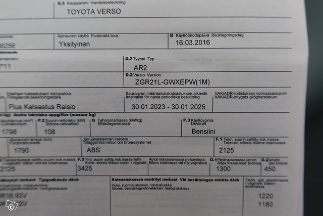 Toyota Verso 16