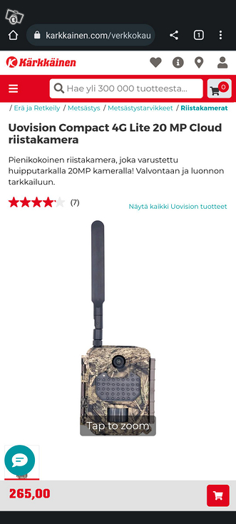 GPS, riistakamerat ja radiopuhelimet, Metsästys ja kalastus, Koko Suomi,  
