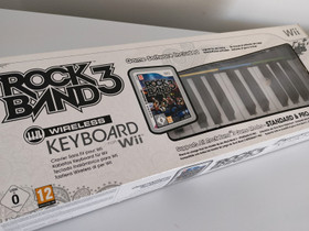 Wii Rock Band 3 -pelin langaton Keytar-bundle, Pelikonsolit ja pelaaminen, Viihde-elektroniikka, Rovaniemi, Tori.fi