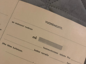 Vanha vuokrakuittivihko markka Käyttämätön, Muu keräily, Keräily, Seinäjoki, Tori.fi Vanha vuokrakuittivihko markka Käyttämätön, Muu keräily, Keräily, Seinäjoki, Tori.fi