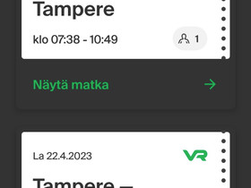Kuopio-Tampere-Kuopio junaliput, Matkat, risteilyt ja lentoliput, Matkat ja liput, Kuopio, Tori.fi Kuopio-Tampere-Kuopio junaliput, Matkat, risteilyt ja lentoliput, Matkat ja liput, Kuopio, Tori.fi