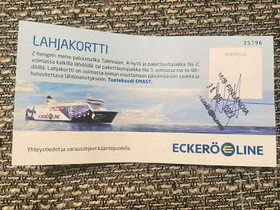 Eckerö linen lahjakortti, Matkat, risteilyt ja lentoliput, Matkat ja liput, Helsinki, Tori.fi