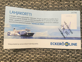 Eckerö linen lahjakortti, Matkat, risteilyt ja lentoliput, Matkat ja liput, Helsinki, Tori.fi Eckerö linen lahjakortti, Matkat, risteilyt ja lentoliput, Matkat ja liput, Helsinki, Tori.fi
