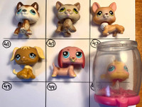 LPS husky, corgi, myrkoira, kultainen noutaja ym