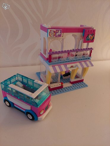 Lego friends kauneushoitola ja auto, ...