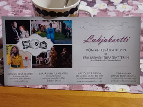 Lahjakortti., Keikat, konsertit ja tapahtumat, Matkat ja liput, Orivesi, Tori.fi Lahjakortti., Keikat, konsertit ja tapahtumat, Matkat ja liput, Orivesi, Tori.fi