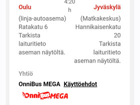 Bussilippu 24.3.2023 Oulu - Turku, Matkat, risteilyt ja lentoliput, Matkat ja liput, Oulu, Tori.fi Bussilippu 24.3.2023 Oulu - Turku, Matkat, risteilyt ja lentoliput, Matkat ja liput, Oulu, Tori.fi