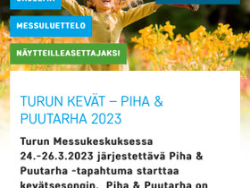 Turun kevät piha & puutarha 2023, Keikat, konsertit ja tapahtumat, Matkat ja liput, Kurikka, Tori.fi Turun kevät piha & puutarha 2023, Keikat, konsertit ja tapahtumat, Matkat ja liput, Kurikka, Tori.fi