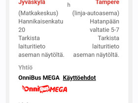 Bussiliput Jyväskylä-Tampere-Jyväskylä, Matkat, risteilyt ja lentoliput, Matkat ja liput, Jyväskylä, Tori.fi Bussiliput Jyväskylä-Tampere-Jyväskylä, Matkat, risteilyt ja lentoliput, Matkat ja liput, Jyväskylä, Tori.fi