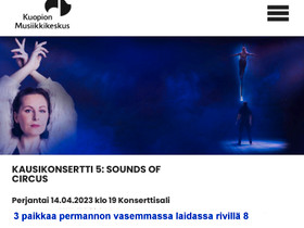 Musiikkia, sirkusta ja flamencoa, Keikat, konsertit ja tapahtumat, Matkat ja liput, Kuopio, Tori.fi Musiikkia, sirkusta ja flamencoa, Keikat, konsertit ja tapahtumat, Matkat ja liput, Kuopio, Tori.fi