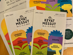 Kevät messut liput 2 kpl, Keikat, konsertit ja tapahtumat, Matkat ja liput, Helsinki, Tori.fi Kevät messut liput 2 kpl, Keikat, konsertit ja tapahtumat, Matkat ja liput, Helsinki, Tori.fi