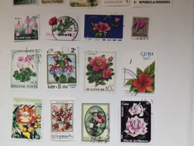 Postimerkkejä kukkia 18 kappaletta, Muu keräily, Keräily, Nokia, Tori.fi