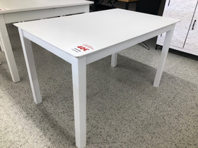 ERÄ Valkoinen Ruokapöytä 120cm (2-laatu), Pöydät ja tuolit, Sisustus ja huonekalut, Jyväskylä, Tori.fi