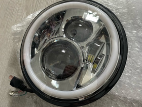 7 tuuman LED valonheitin - Halo renkaalla, Moottoripyörän varaosat ja tarvikkeet, Mototarvikkeet ja varaosat, Lahti, Tori.fi