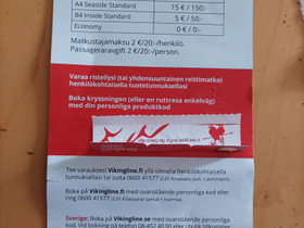 Vikingline etukortti, Matkat, risteilyt ja lentoliput, Matkat ja liput, Helsinki, Tori.fi Vikingline etukortti, Matkat, risteilyt ja lentoliput, Matkat ja liput, Helsinki, Tori.fi