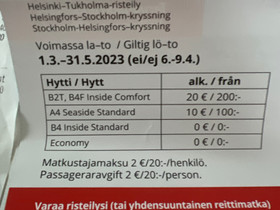 Viking Line risteilyetuseteli, Matkat, risteilyt ja lentoliput, Matkat ja liput, Vantaa, Tori.fi Viking Line risteilyetuseteli, Matkat, risteilyt ja lentoliput, Matkat ja liput, Vantaa, Tori.fi