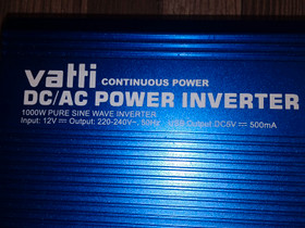 Watti siniaalto inverter varattu, Matkailuvaunujen tarvikkeet, Matkailuautojen tarvikkeet, Lahti, Tori.fi Watti siniaalto inverter varattu, Matkailuvaunujen tarvikkeet, Matkailuautojen tarvikkeet, Lahti, Tori.fi