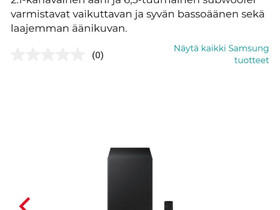 Samsung kotiteatteri HW-T420 soundbar-kaiutin, Kotiteatterit ja DVD-laitteet, Viihde-elektroniikka, Kontiolahti, Tori.fi