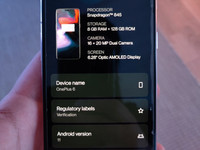 OnePlus 6 - 8GB RAM + 128GB muisti