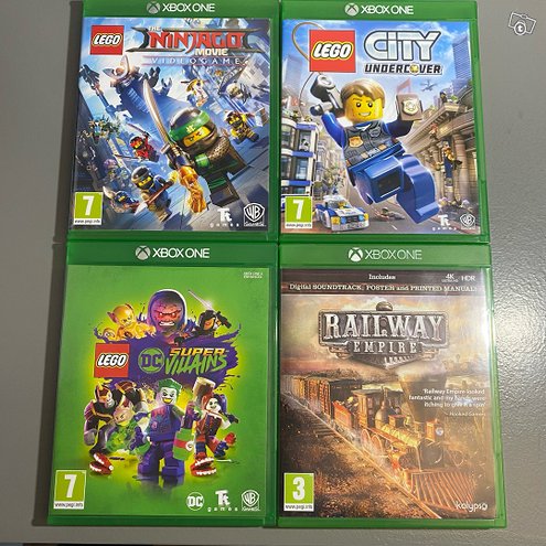Xbox One Lego Pelit ja Railway Empire, ...