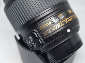 Nikon Nikkor 35mm f1.8, Objektiivit, Kamerat ja valokuvaus, Kontiolahti, Tori.fi Nikon Nikkor 35mm f1.8, Objektiivit, Kamerat ja valokuvaus, Kontiolahti, Tori.fi