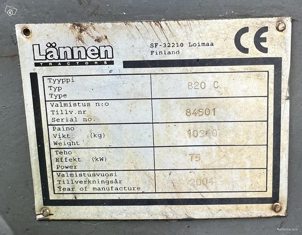 Lännen 820C 19