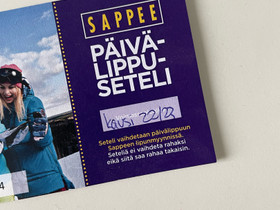 Sappee päivälippu 2 kpl, Laskettelu ja lautailu, Urheilu ja ulkoilu, Tampere, Tori.fi