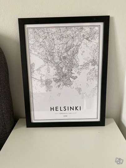 Helsinki juliste taulu 30x40, T...