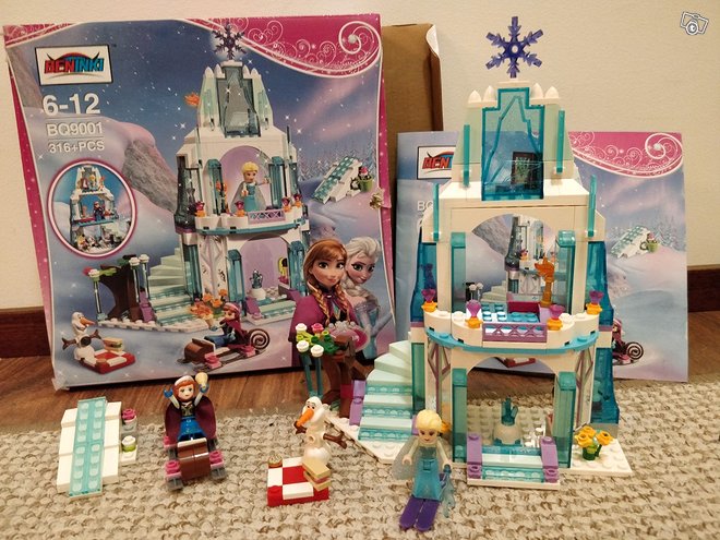 Lego Frozen linna, Lelut ja pel...