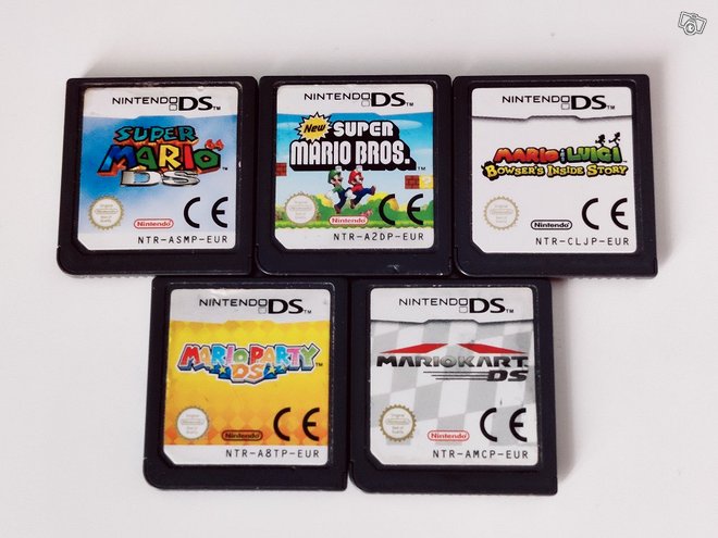 Nintendo DS Mario -pelit 5kpl, ...