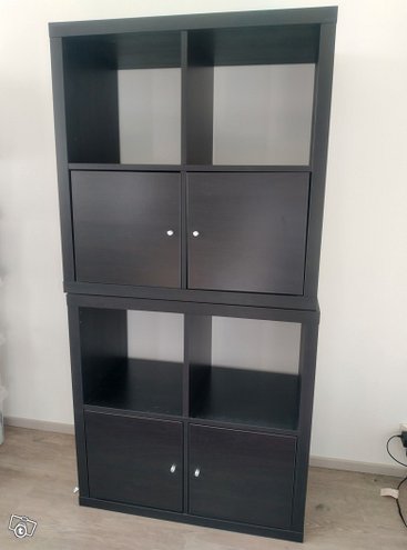 Ikea Kallax 2x2 hylly ovilla, 2kpl, ...