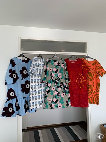 Marimekko tai retro kangas mekko XXL, Vaat...