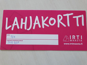Irti maasta -lahjakortti 50 e, Keikat, konsertit ja tapahtumat, Matkat ja liput, Turku, Tori.fi Irti maasta -lahjakortti 50 e, Keikat, konsertit ja tapahtumat, Matkat ja liput, Turku, Tori.fi