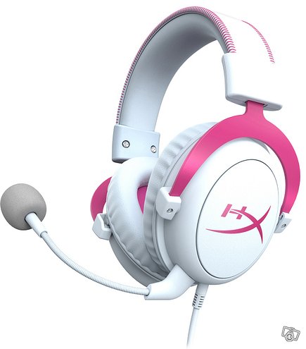 HyperX Cloud II pelikuulokkeet (valkoinen/pinkk...