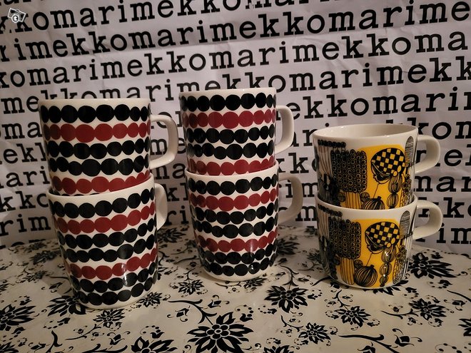 Marimekko siirtolapuutarha mukit, ...