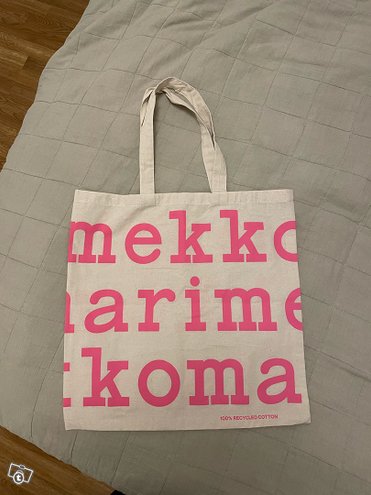 Marimekko pinkki logokassi, Lau...