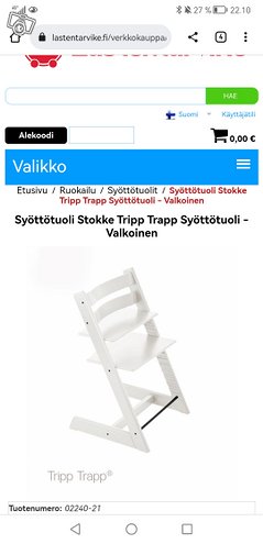 Stokke tripptrapp, Tuolit, säng...