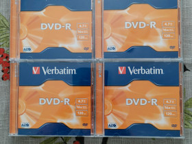 Verbatim DVD-R levyjä käyttämättömiä 4kpl, Muu tietotekniikka, Tietokoneet ja lisälaitteet, Rovaniemi, Tori.fi