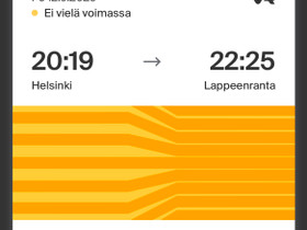 Junalippu, Helsinki-LPR 12.5.2023 klo 20:19, Matkat, risteilyt ja lentoliput, Matkat ja liput, Espoo, Tori.fi Junalippu, Helsinki-LPR 12.5.2023 klo 20:19, Matkat, risteilyt ja lentoliput, Matkat ja liput, Espoo, Tori.fi