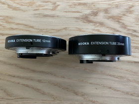 Kooka extension tube 20mm ja 12mm Nikon F-mount, Valokuvaustarvikkeet, Kamerat ja valokuvaus, Riihimäki, Tori.fi