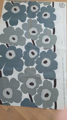 Marimekko, harmaa Unikko-kangas, ...