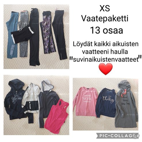 XS) Vaatepaketti (urheilu ja vapaa-aika), ...