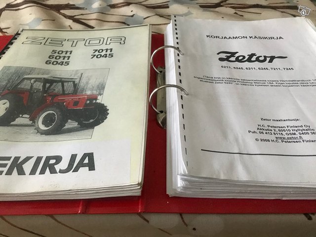 Zetor traktorien ohjekirja ja korjaamon käsikirja, kuva 1