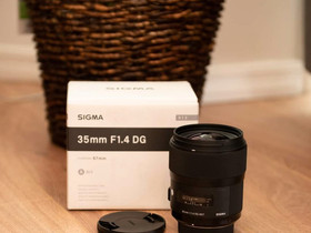 Sigma 35mm f/1.4 A DG HSM, Objektiivit, Kamerat ja valokuvaus, Mustasaari, Tori.fi Sigma 35mm f/1.4 A DG HSM, Objektiivit, Kamerat ja valokuvaus, Mustasaari, Tori.fi