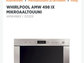 Whirpool AMW 498 IX mikroaalto uuni, Uunit, hellat ja mikrot, Kodinkoneet, Orimattila, Tori.fi Whirpool AMW 498 IX mikroaalto uuni, Uunit, hellat ja mikrot, Kodinkoneet, Orimattila, Tori.fi
