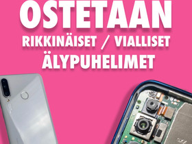 O: Rikkinäiset & vialliset älypuhelimet, Puhelimet, Puhelimet ja tarvikkeet, Pieksämäki, Tori.fi