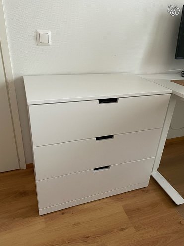 Ikea Nordli 80x76 cm - lipasto (valkoinen), ...