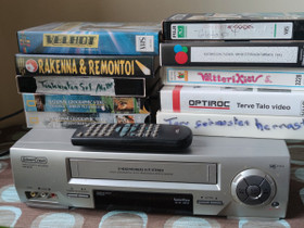 VHS-videonauhuri+kasetteja, Muu viihde-elektroniikka, Viihde-elektroniikka, Lappeenranta, Tori.fi